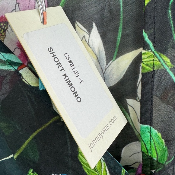 JOHNNY WAS Ombre Garden Easy Swim Coverup NEW Size S Silk Cotton Blend - Picture 9 of 12